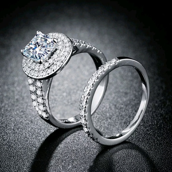 Sterling silver band weeding ring - Picture 5 of 5